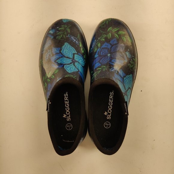 Sloggers - Floral Rubber Clogs - Size 7 - Picture 6 of 7